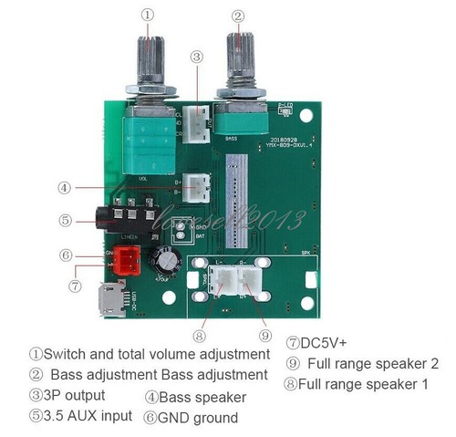 Scheda amplificatore - amplificatore, di